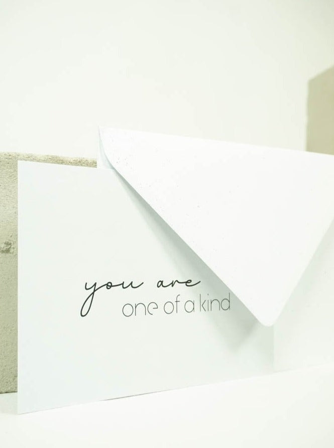 Postkarte 'you are one of a kind'