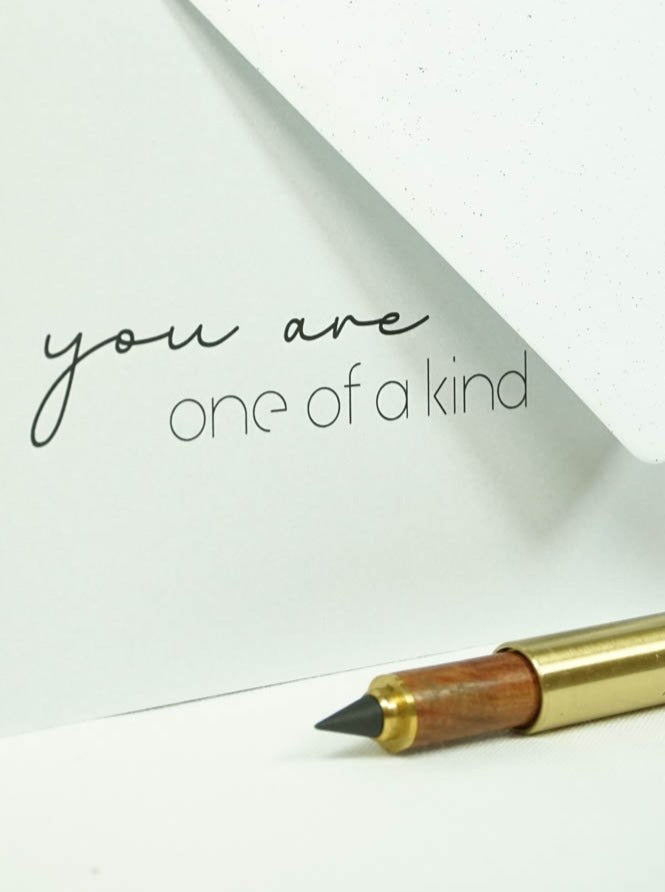 Postkarte 'you are one of a kind'