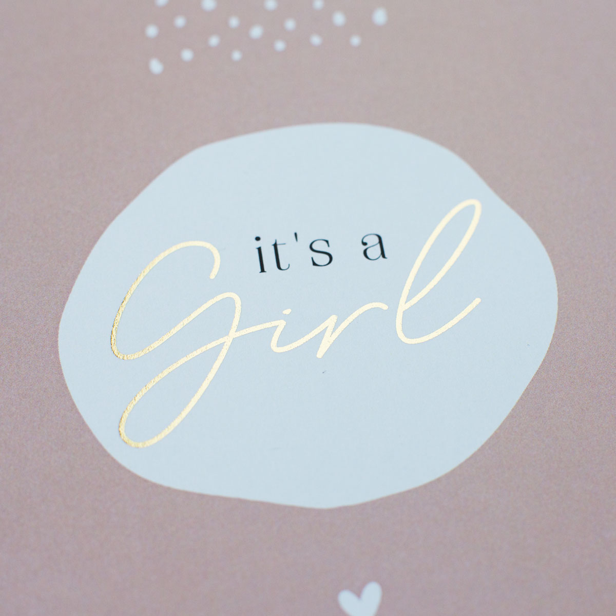 Baby-Postkarten "It's a Girl" & "It's a Boy"