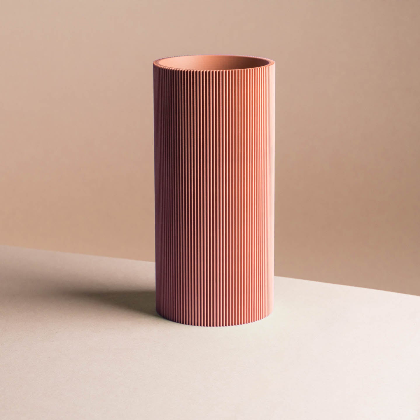 3D-Druck Vase 'Gerade' in klassischen Farben