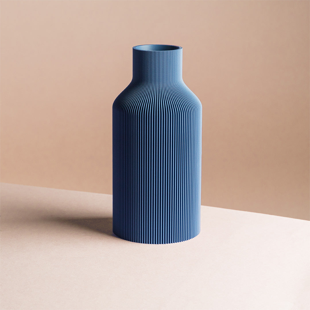 3D-Druck Vase 'Flasche' in natürlichen Farben